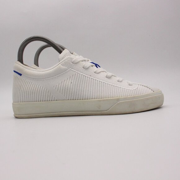 Rothy’s The Lace Up Sneaker Women's Size US 7 White Knit Fabric Casual Shoes - Picture 1 of 10